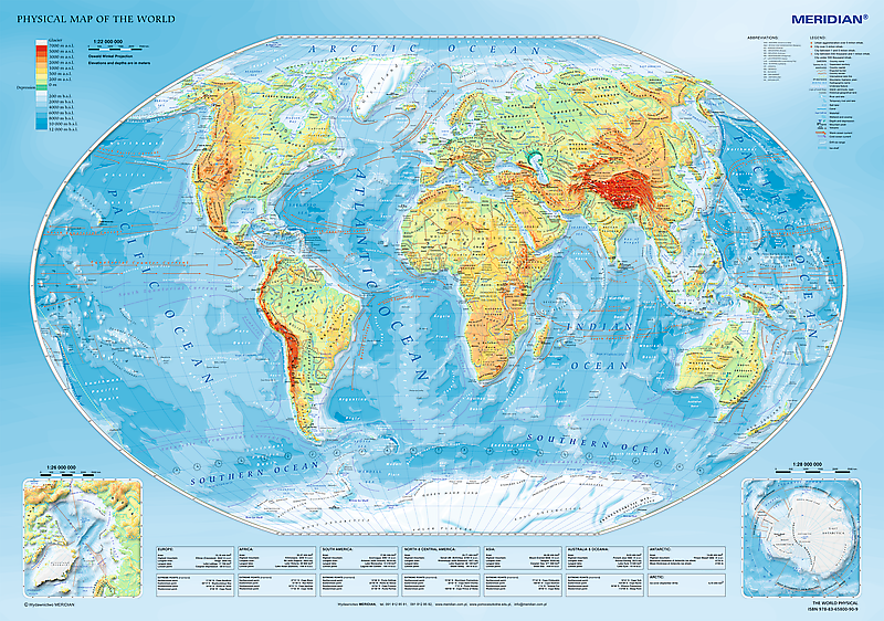 Puzzle Trefl 1000 Physical map of the world (10463)