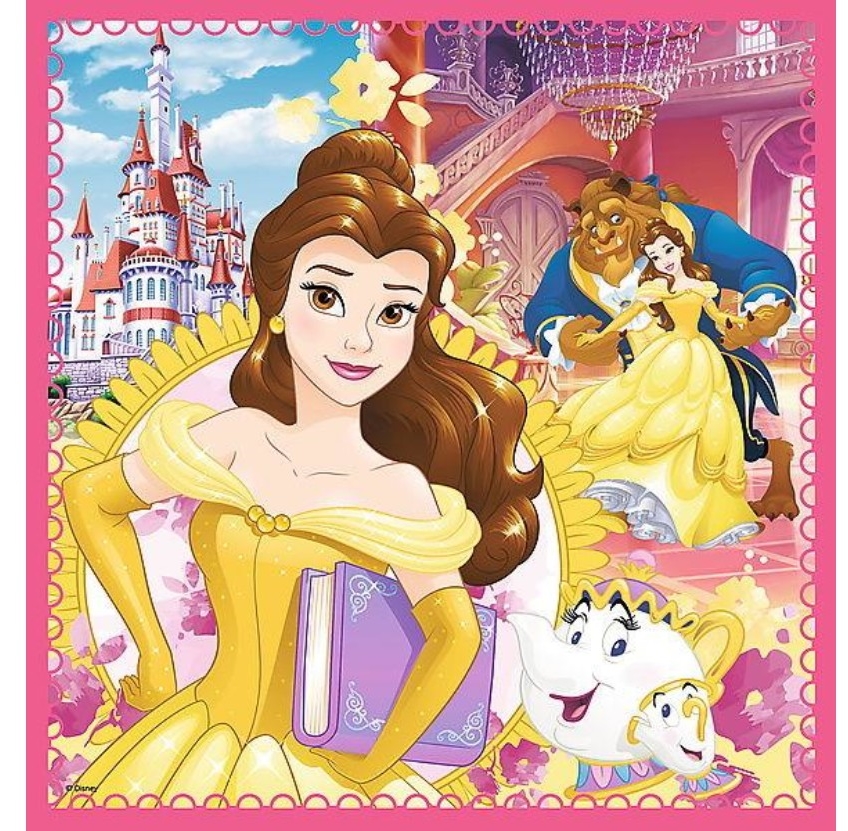 Пазл Trefl 3in1 The enchanted world of princesses (34833)