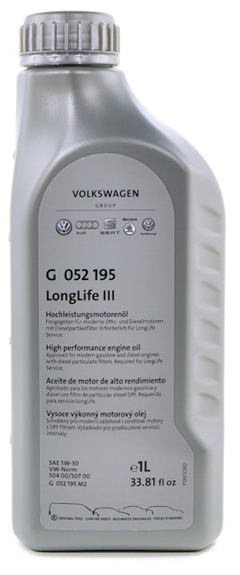 Моторное масло Volkswagen VW/Skoda/Audi SAE 5W-40 1L