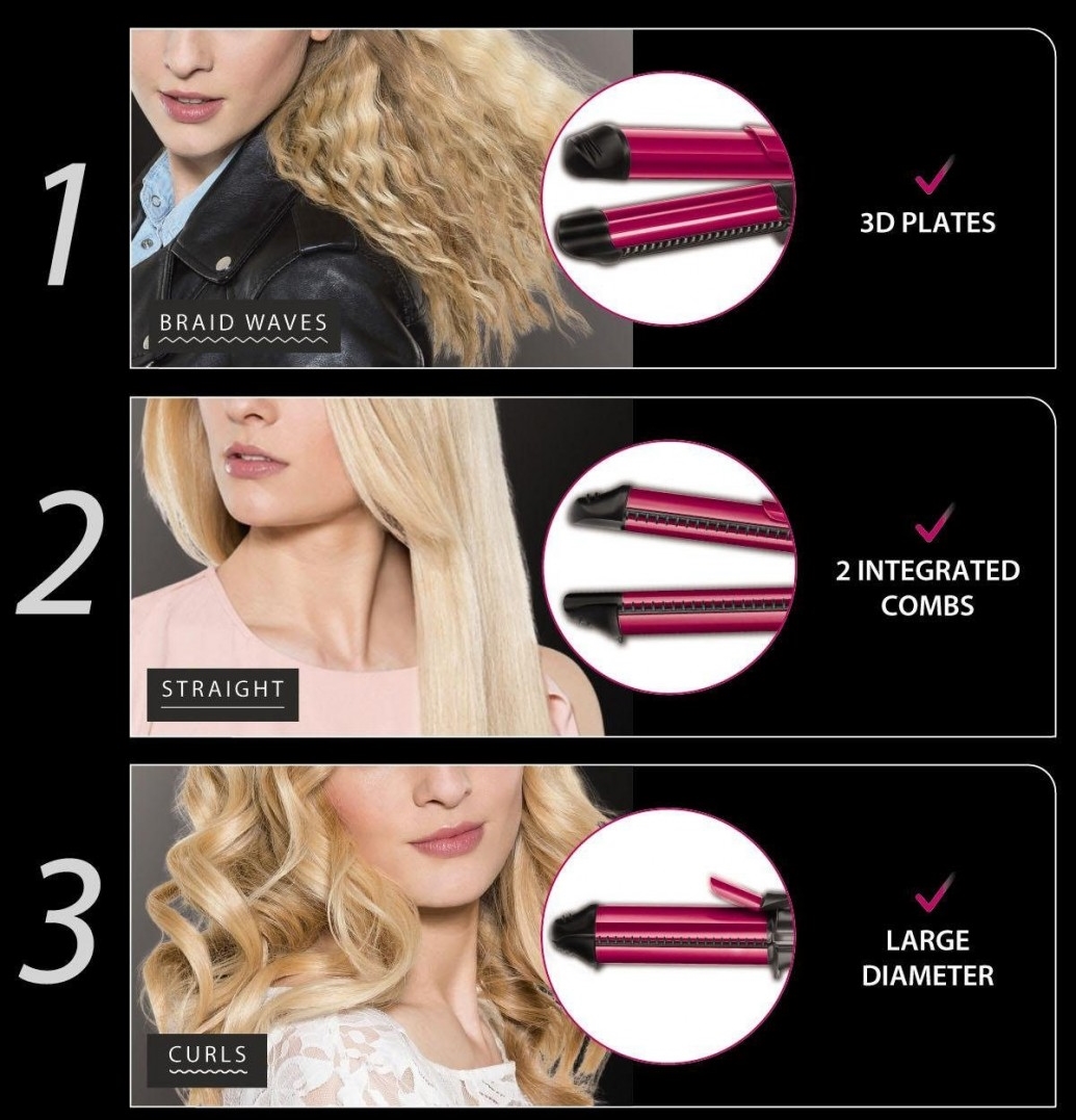 мультистайлер rowenta 3в1 fashion. Rowenta fashion stylist 3 в 1 (cf4510f0). мультистайлер rowenta cf4512f0. щипцы rowenta cf 4512 fo. Rowenta 3в1 fashion stylist.