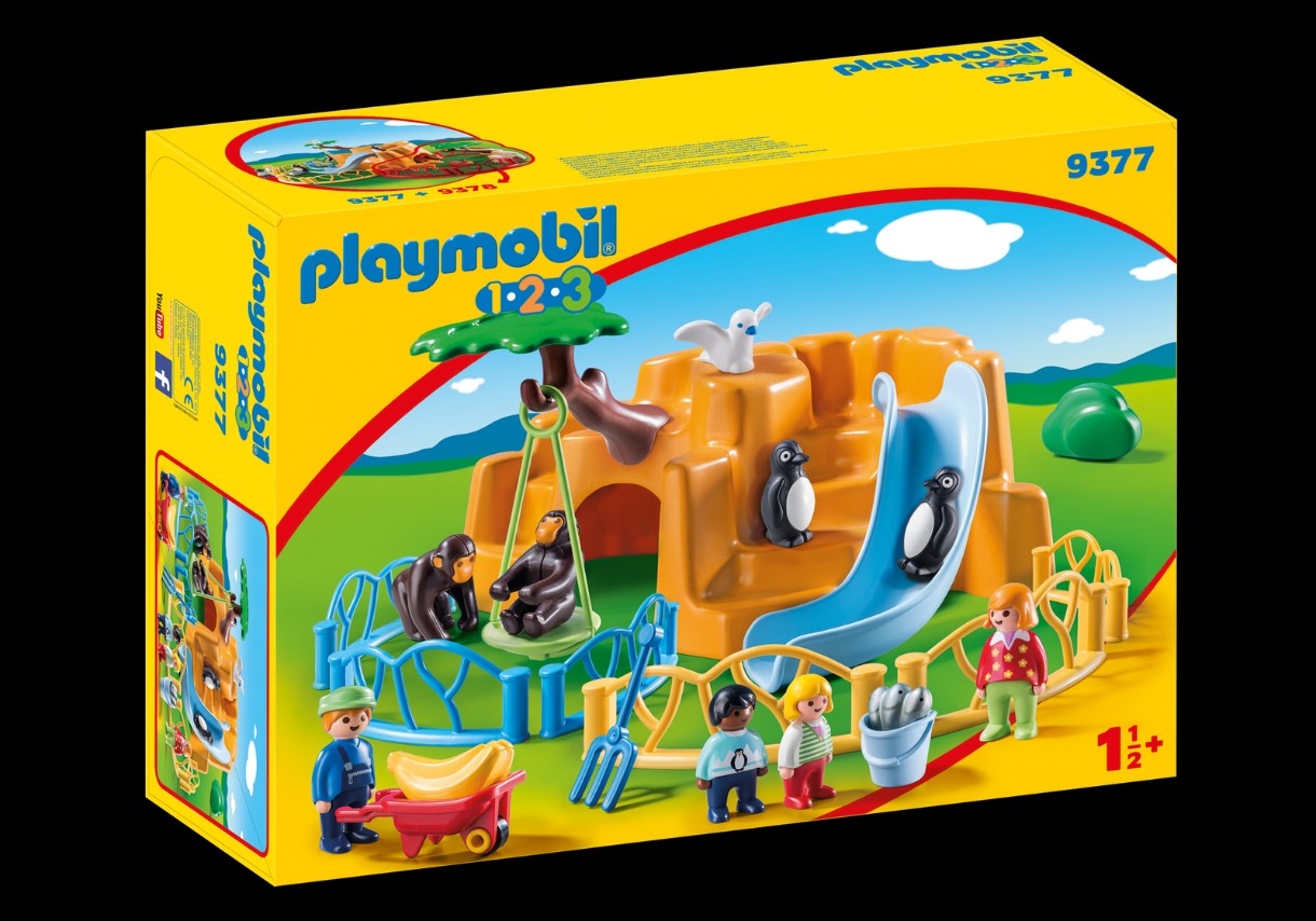 Set de construcție Playmobil 1.2.3: Zoo (PM9377)