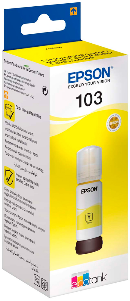 Контейнер с чернилами Epson 103 EcoTank Yellow ink bottle (T00S44A)