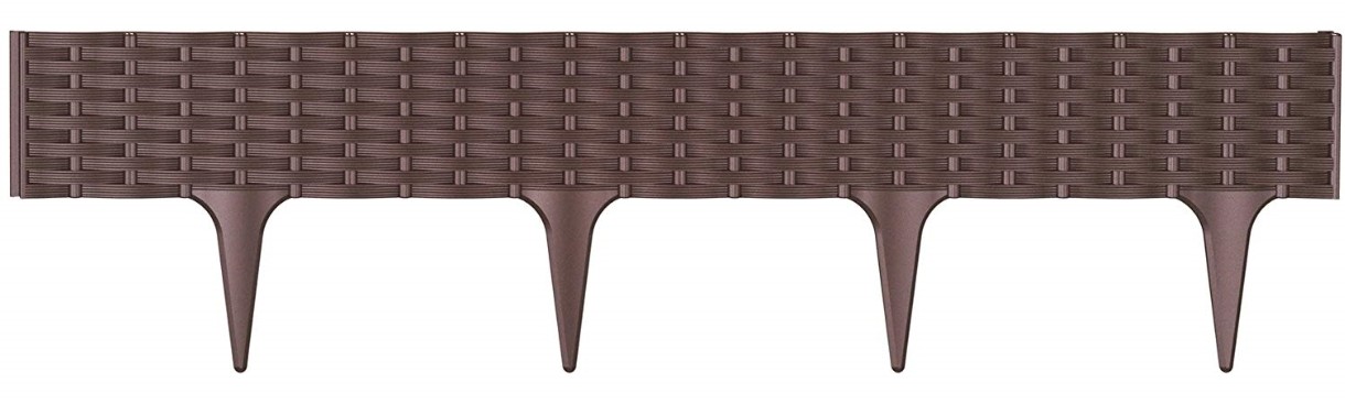 Gard decorativ pentru gradina Prosperplast Palisada Brown IBRA-R222