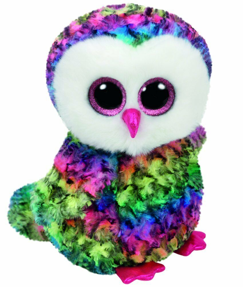 Jucărie de pluș Ty Owen Multicolor Owl 24cm (TY37143)