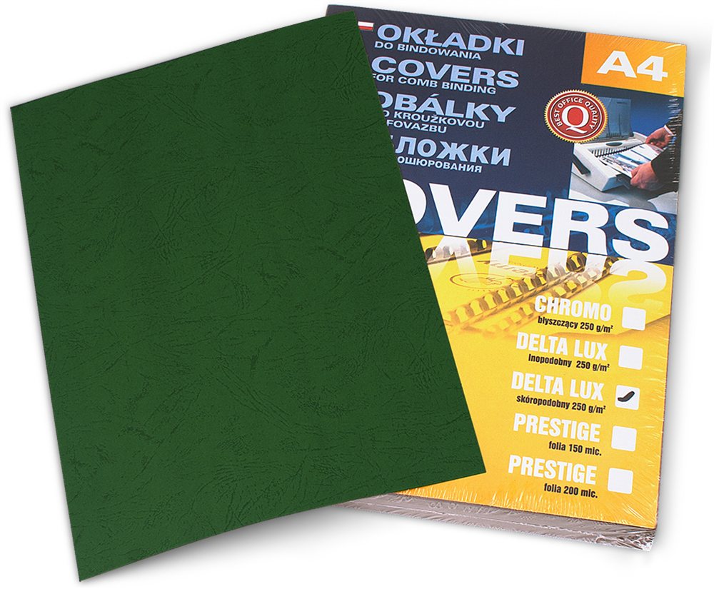 Coperta pentru legarea Argo Delta A4 250g/m2 100pcs Green
