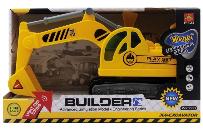 Mașină Wenyi 1:18 Construction 360 Excavator Truck (WY306S)