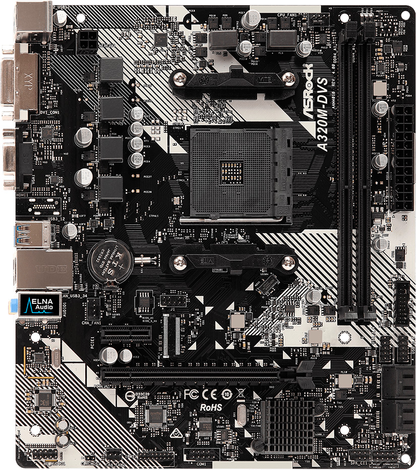 Placă de bază ASRock A320M-DVS R4.0