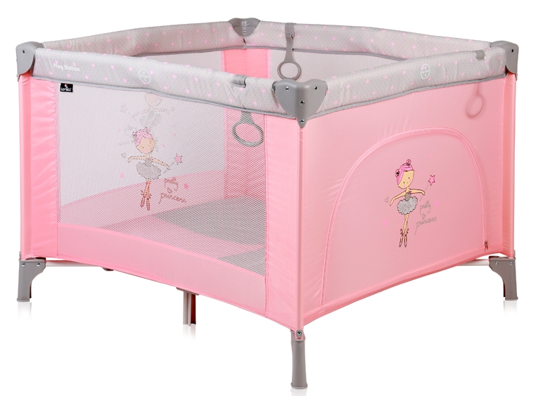 Pătuț pliabil Lorelli Play Station Pink Ballet (10080401933)