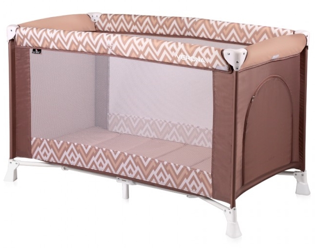 Pătuț pliabil Lorelli Verona 1 Brown&Beige Lines (10080251940)
