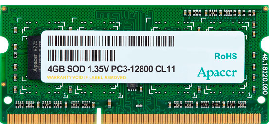 Memorie Apacer 4GB DDR3 1600MHz SODIMM