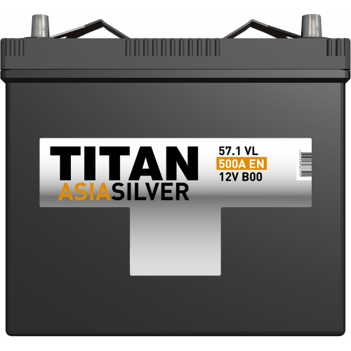 Автомобильный аккумулятор Titan Asia Silver 6CT-57.0 VL B00