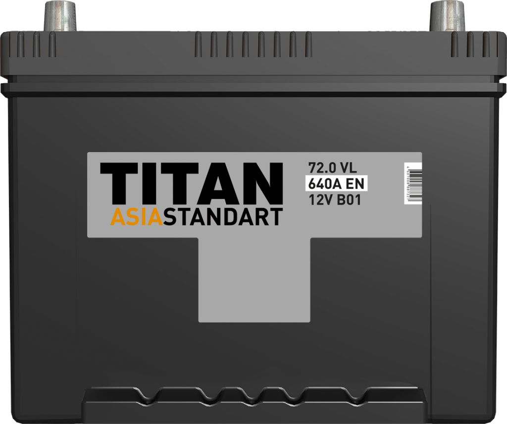 Автомобильный аккумулятор Titan Asia Standart 6CT-72.0 VL B01