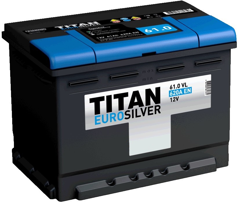 Автомобильный аккумулятор Titan EuroSilver 6CT-61.0 VL