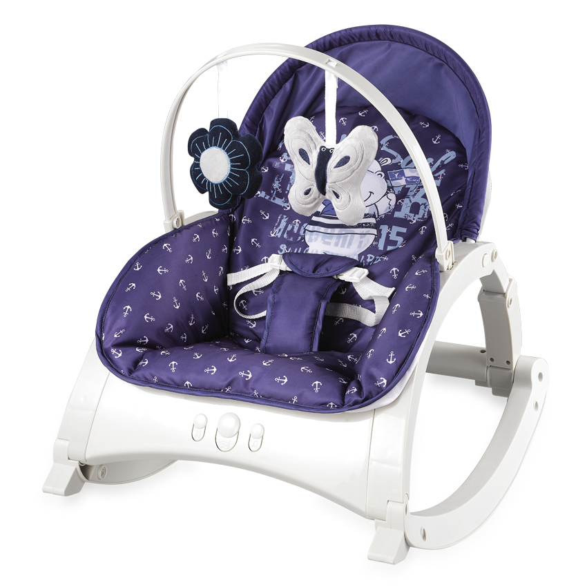 Детское кресло-качалка Lorelli Alex Dark Blue Hippo (10110121998)