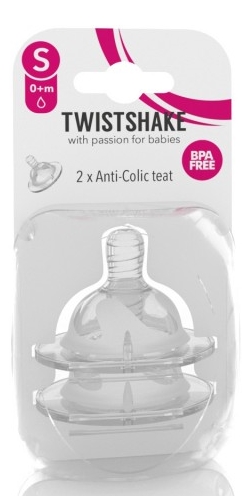 Соска для бутылочки Twistshake Bottle nipple 0+