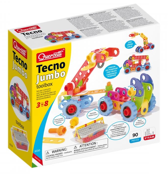 Set de construcție Quercetti Tecno Jumbo Toolbox (6150)