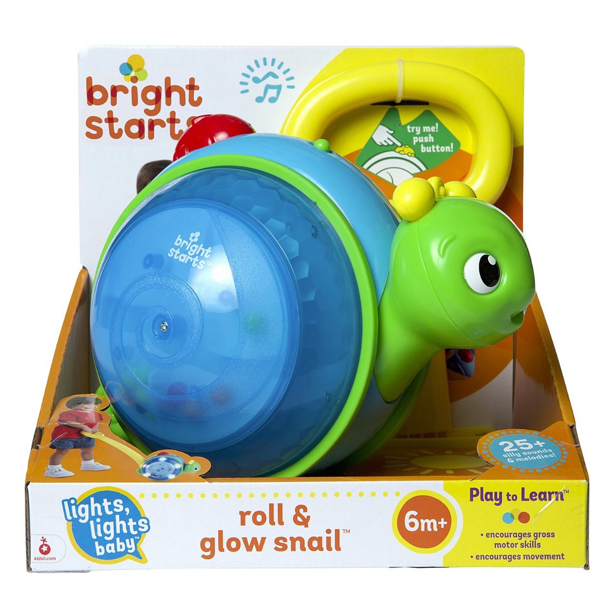 Игрушка каталка Bright Starts Roll&Glow Snail (10935)