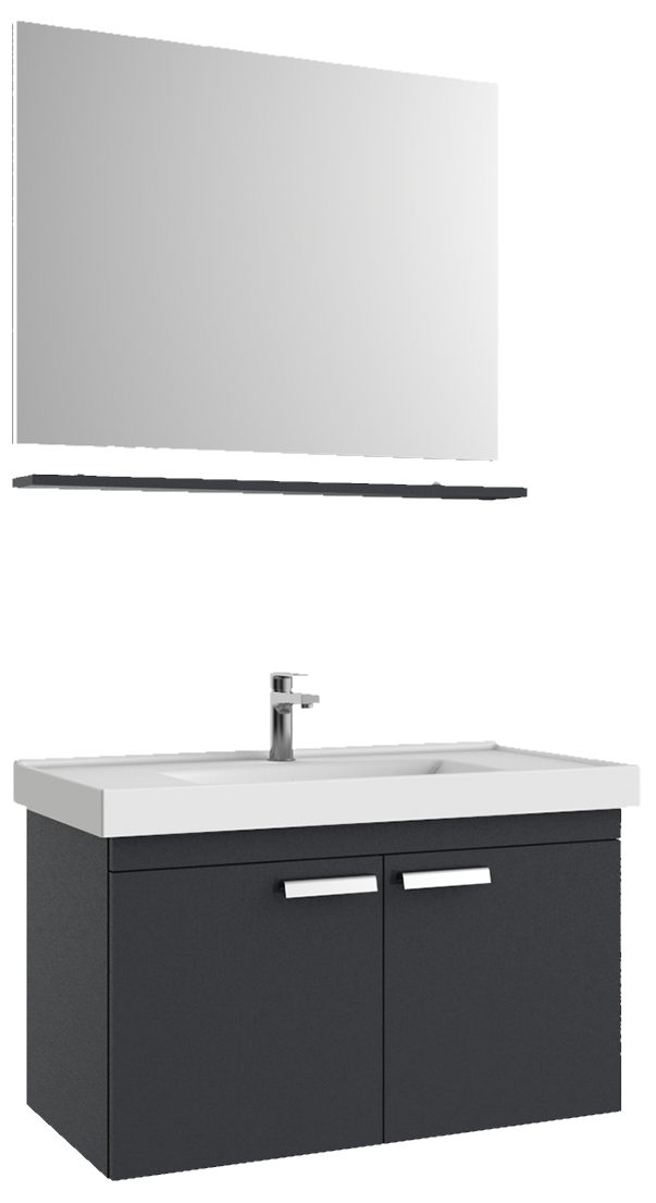 Шкаф с зеркалом Creavit Bello BL0085.10.AA