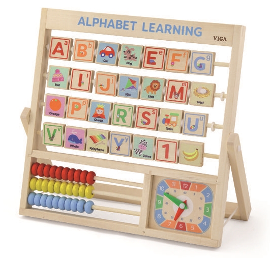 Счетный материал Viga Learning Allphabet and Clock (50033)