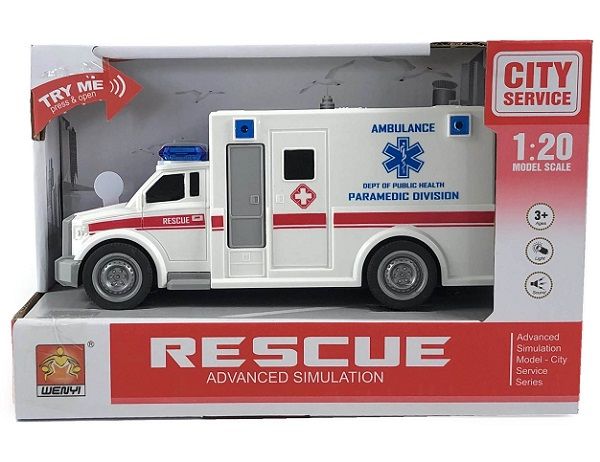 Машина Wenyi 1:20 Ambulance (WY670A)