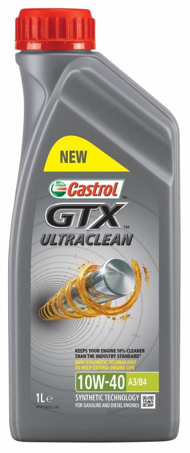 Моторное масло Castrol GTX Ultraclean 10W-40 A3/B4 1L