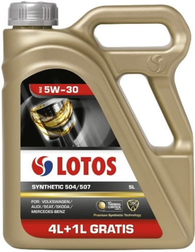Моторное масло Lotos Synthetic 504/507 SAE 5W-30 5L