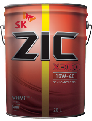 Моторное масло Zic X3000 15W-40 20L