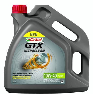 Моторное масло Castrol GTX Ultraclean 10W-40 A3/B4 4L