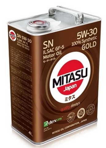 Моторное масло Mitasu Dexos1 Gold SN GF-5 5W-30 4L