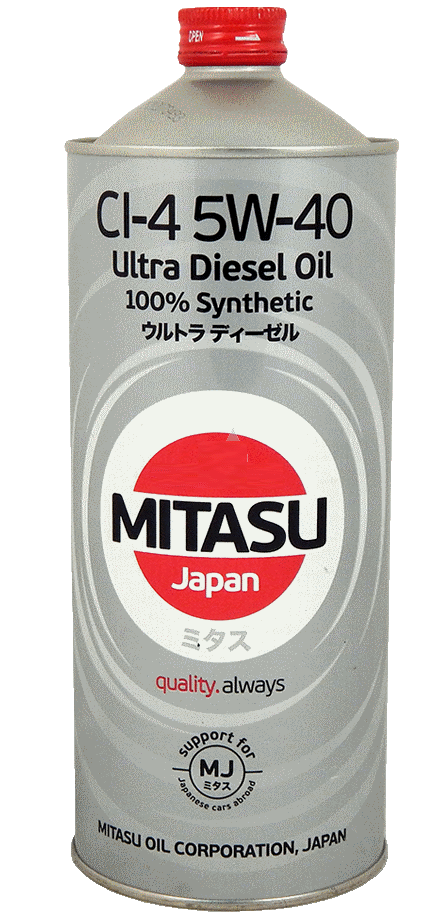 Моторное масло Mitasu Ultra Diesel CI-4 5W-40 1L