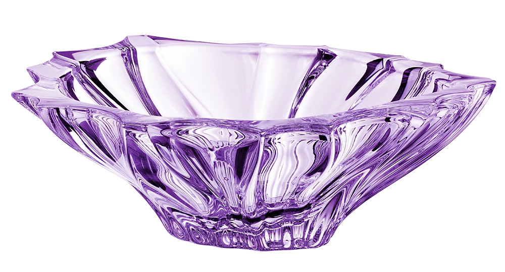 Салатница Bohemia Plantica Amethyst 22cm 522932