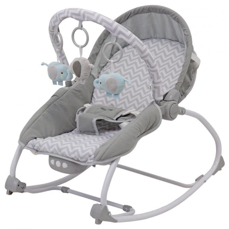 Детский шезлонг Baby Mix LCP-BR212-18 HE Gray
