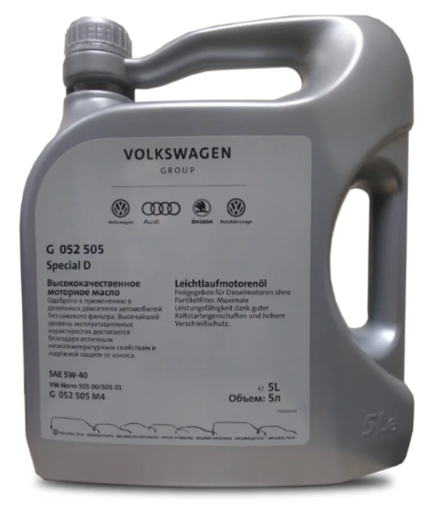 Моторное масло Volkswagen Special D 5W-40 5L, купить по выгодной цене с ...