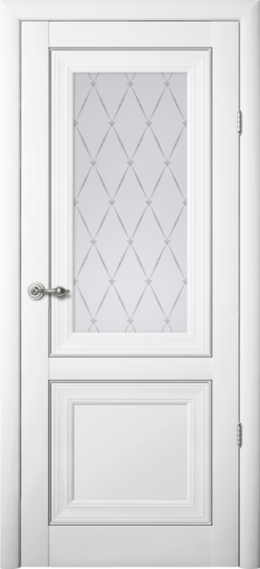 Межкомнатная дверь Luxdoors Prado Glass Grand Vinil TB TP 200x80 White