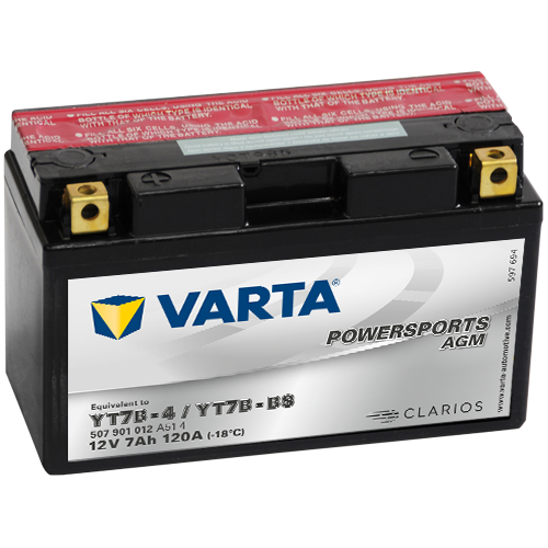Автомобильный аккумулятор Varta Powersports AGM (507 901 012)