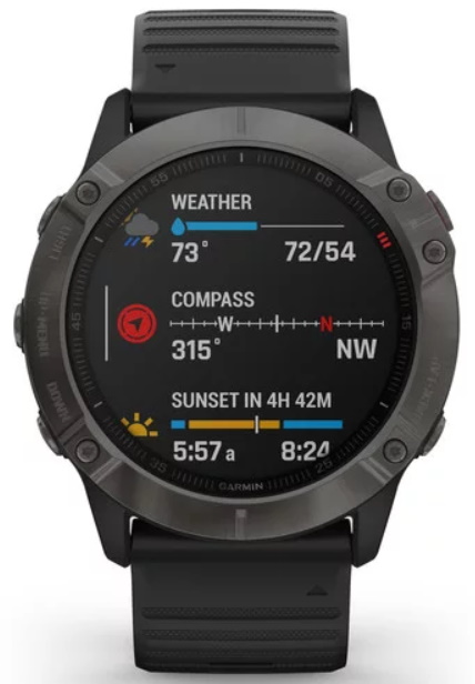 Смарт-часы Garmin fēnix 6X Pro Sapphire Black (010-02157-01)