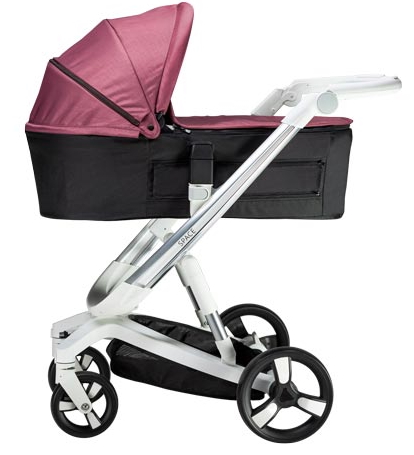 Коляска Bebumi Space Silver 2in1 Cabardine Pink