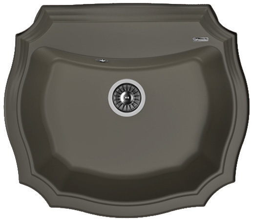 Кухонная мойка Florentina Emiliya-640 Anthracite (20.355.D0640.302)