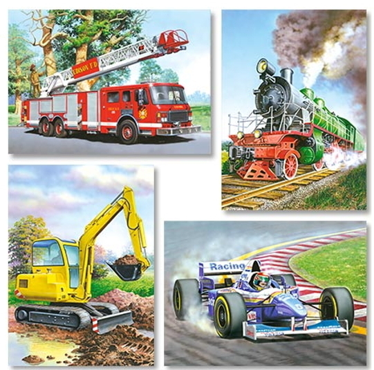 Puzzle Castorland 4in1 Vehicles (B-04089)