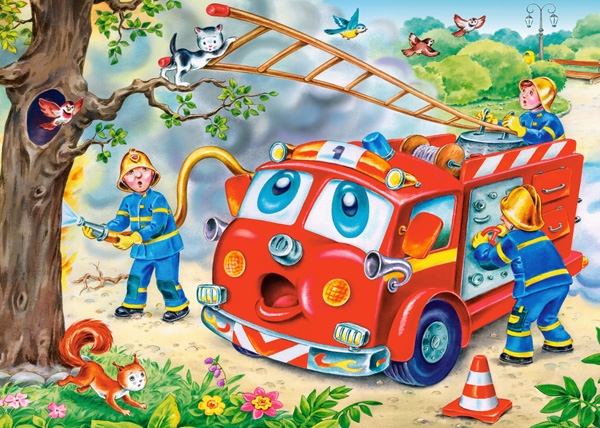 Puzzle Castorland 4in1 Funny Vehicles (B-04201)