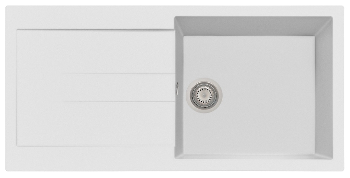 Chiuvetă de bucătărie Plados Elegance AM9910 UG58 Milk White