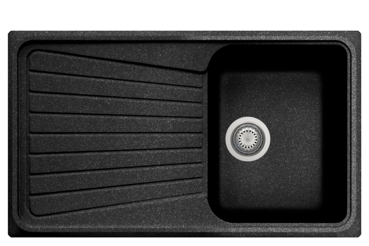 Chiuvetă de bucătărie Plados Spazio SP0861 UG95 Ebony Black