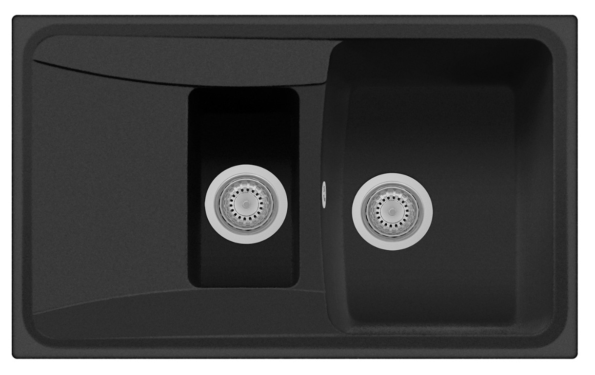 Chiuvetă de bucătărie Plados Roxana HR0791 UM44 Black