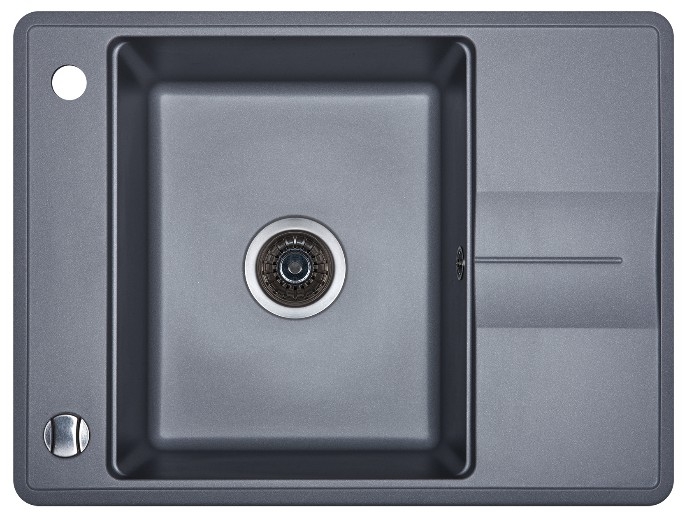 Chiuvetă de bucătărie Aquasanita Helika Bella SQB102 Alumetallic