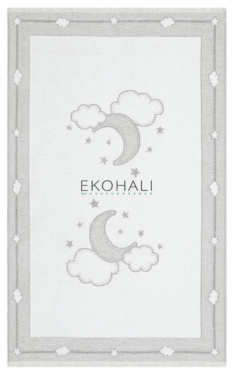 Ковёр Eko Hali Noa Baby NB 01 Grey 1.55x2.30m