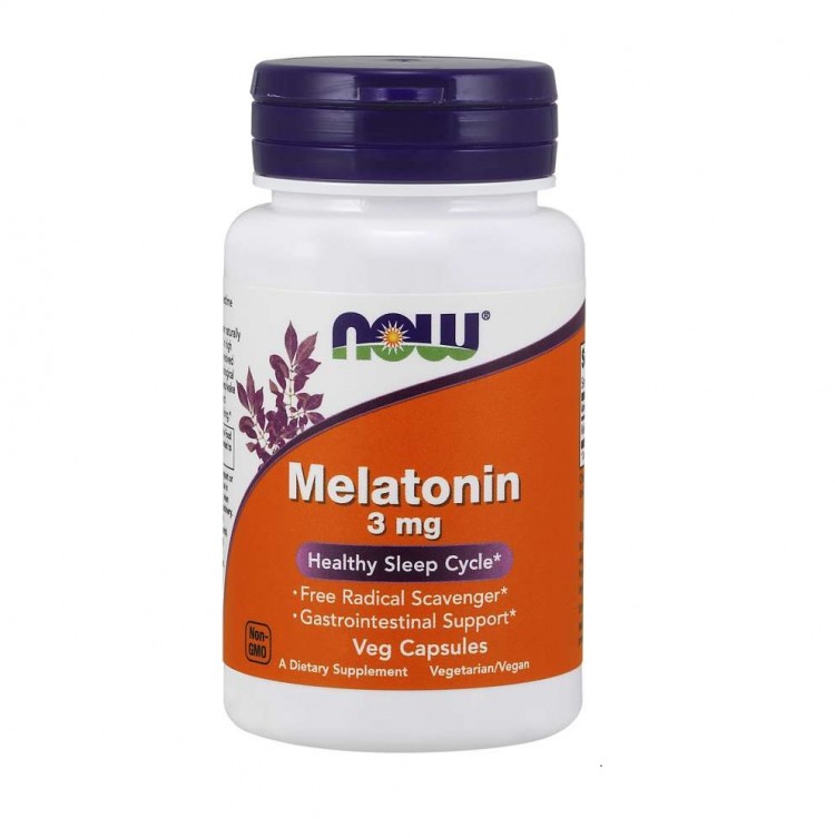 Пищевая добавка NOW Melatonin 3mg 60cap