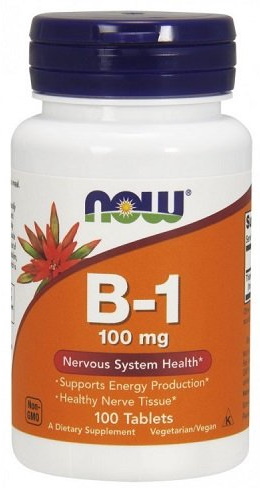 Витамины NOW B-1 100mg 100tab