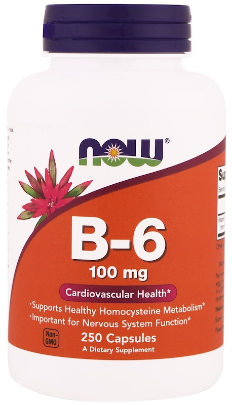 Витамины NOW B-6 100mg 100cap