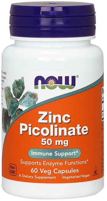 Витамины NOW Zinc Picolinate 60cap
