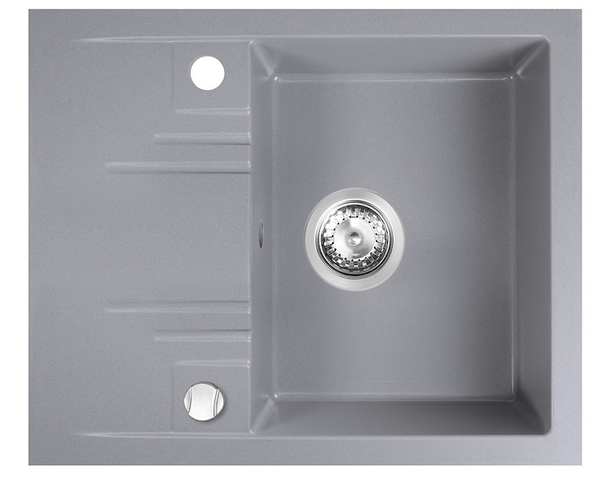 Chiuvetă de bucătărie Ferro DRGM48/58GA 580x480mm Gray (04991)  